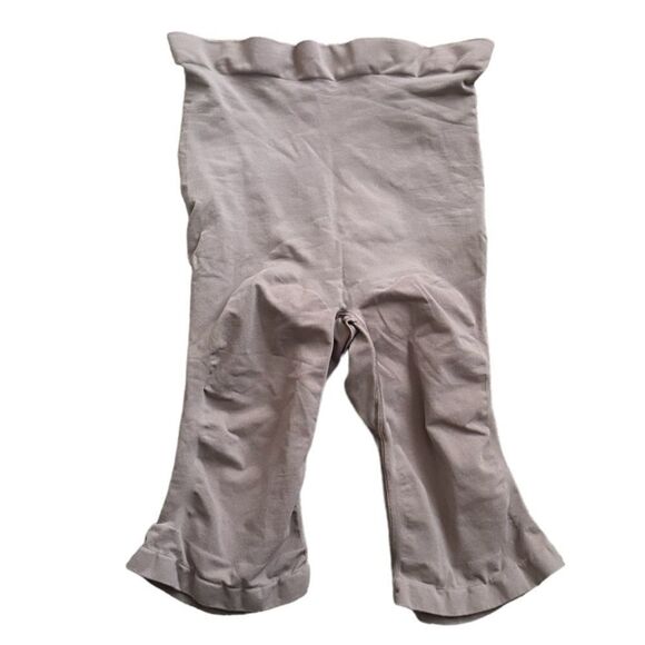 SKIMS Sculpt Seamless Shaping Mid Thigh High Waisted Shorts In Umber - Picture 7 of 7